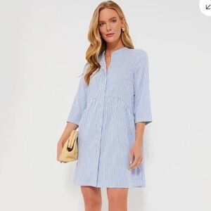 Tuckernuck Blue Stripe Royal Shirt Dress